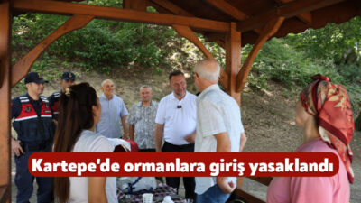 Kocaeli Valiliği’nin aldığı karar doğrultusunda, orman yangınlarına karşı Kartepe Belediyesi