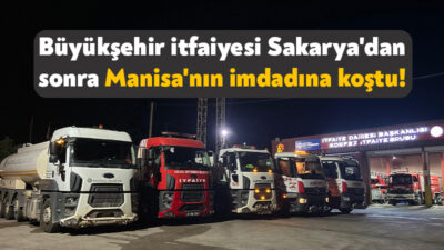 Kocaeli Büyükşehir Belediyesi İtfaiyesi ve A Takımı ekipleri, ilçe belediyelerinin
