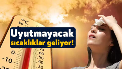Meteoroloji Genel Müdürlüğü’nün yaptığı açıklamaya göre, hava sıcaklıklarının hafta sonu