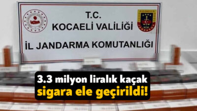 Kocaeli’de son dönemde sayıları artan kaçak sigara operasyonlarına bir yenisi