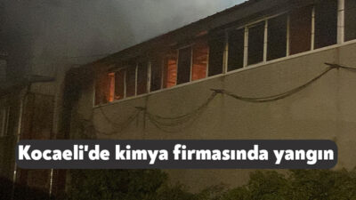Kocaeli'nin İzmit ilçesinde bir kimya firmasında çıkan yangın, itfaiye ekiplerinin