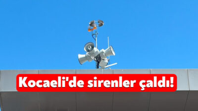 Kocaeli'de savaş, afet ve acil durumlarda halkı hızlıca bilgilendirmek amacıyla