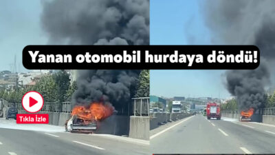 D-100 kara yolunun Kocaeli geçişinde seyir halindeyken alevlere teslim olan