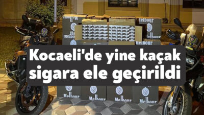 Kocaeli’de son dönemde artan kaçak sigara operasyonlarına bir yenisi daha