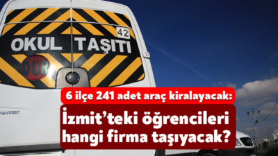 Kocaeli’de ilçe milli eğitim müdürlükleri yeni dönem öncesinde servis ihalelerine