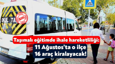 Taşımalı eğitime yönelik olarak Kocaeli’nin birçok ilçesinde ilçe milli eğitim