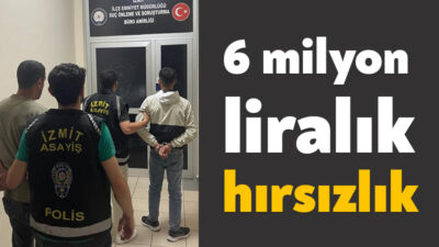 Kocaeli'de 6 milyon 850 bin TL değerinde bakır kablo ve