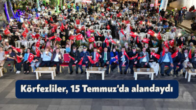 Körfezliler 15 Temmuz hain darbe girişiminin 9.yılında yine meydanlardaydı. Başkan