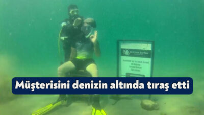 Kocaeli'de 10 yıl ara verdiği berberliğe geri dönen Mustafa Baytan,