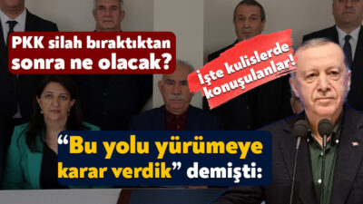 Terör örgütü PKK’nın silah bırakma gösterisinin ardından yeni sürece geçildi.