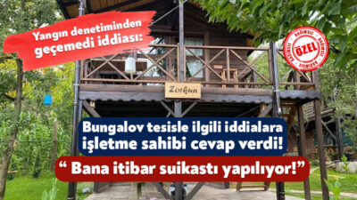 Packa Bungalov’da Kocaeli Büyükşehir Belediyesi’ne bağlı ekipler tarafından yapılan denetimde