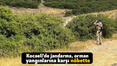 Kocaeli İl Jandarma Komutanlığı, orman yangınları tedbirleri ile ilgili basın