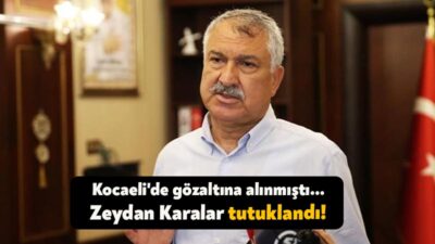 Kocaeli'nin Gebze ilçesinde gözaltın alınan Adana Büyükşehir Belediye Başkanı Zeydan
