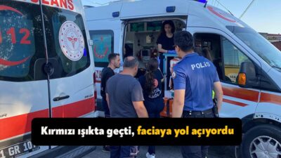 Kocaeli'de kırmızı ışık yanarken U dönüşü yapmak istediği iddia edilen