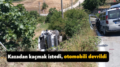 Kocaeli'de hafif ticari araç ile minibüsün karıştığı kazaya çarpmamak için