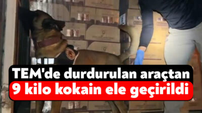 TEM Otoyolu'nun Kocaeli geçişinde durdurulan bir araçta, kasa içerisine gizlenmiş
