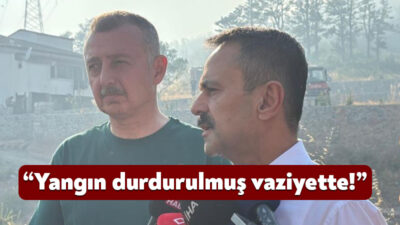 Kocaeli Valisi İlhami Aktaş, Derince ilçesinde çıkan orman yangınına ilişkin,