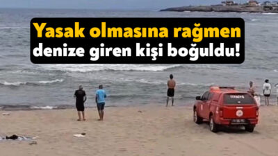 Kocaeli'nin Kandıra ilçesinde denize girdikten sonra boğulma tehlikesi geçiren