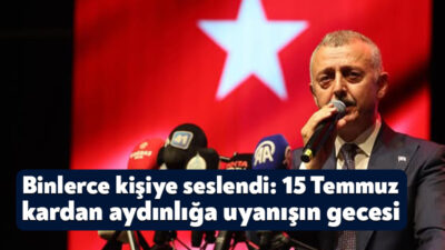 Hain darbe girişiminin yıl dönümünde konuşan Kocaeli Büyükşehir Belediye Başkanı