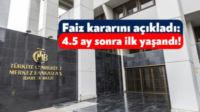 TCMB beklenen faiz kararını açıkladı. Para Politikası Kurulu’nun toplantısı sonrasında