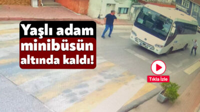 Kocaeli'nin İzmit ilçesinde seyir halindeki servis minibüsünün çarparak altına aldığı
