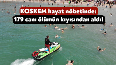 Kocaeli Büyükşehir Belediyesi’ne bağlı hizmet veren KOSKEM’in hayat nöbeti bu