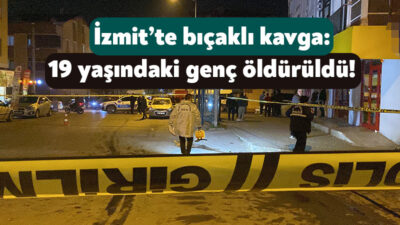 Kocaeli'nin İzmit ilçesinde alkol içen kuzenler arasında çıkan tartışmada 19