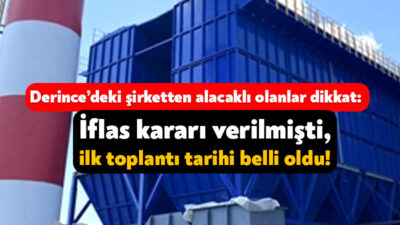 Derince’nin Çenedağ Mahallesi’nde faaliyet gösteren Baykar Filtre Sistemleri Şirketi’nin bir