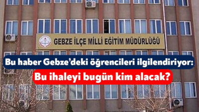 Kocaeli’deki taşımalı eğitime yönelik olarak ihale süreci geçtiğimiz günlerde başlamıştı.