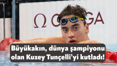 17 yaşındaki Kuzey Tunçelli, Dünya Gençler Yüzme Şampiyonası’ndaki 1.500 metre