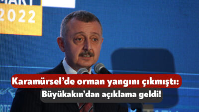 Karamürsel’de bugün öğle saatlerinde orman yangını çıktı. Ekiplerin karadan ve havadan
