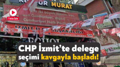 CHP İzmit’te Alikahya Fatih delege seçimleri sırasında gerginlik çıktı. Mahalle