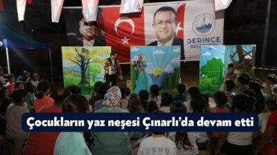Derince Belediyesi’nin yaz tatili boyunca ücretsiz olarak düzenlediği Mahalle Çocuk