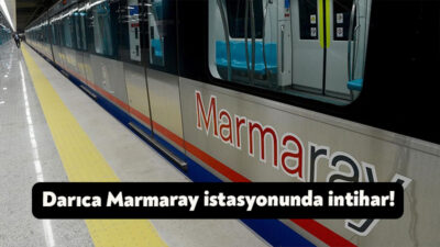 Darıca Marmaray İstasyonu’nda bir kişi raylara atlayarak intihar etti. Olay