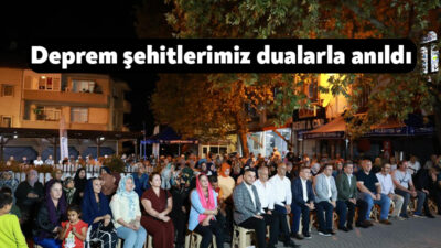 Derince Belediyesi’nin 17 Ağustos Depremi’nin 26. yıl dönümü dolayısıyla düzenlediği