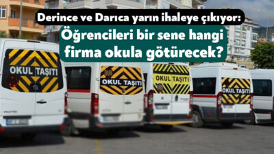 Derince İlçe Milli Eğitim Müdürlüğü’nün ağustos ayı başındaki öğrenci servisi