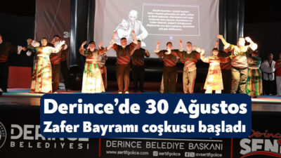 Derince Belediyesi’nin düzenlediği 30 Ağustos Zafer Bayramı etkinliklerinin ilk günü
