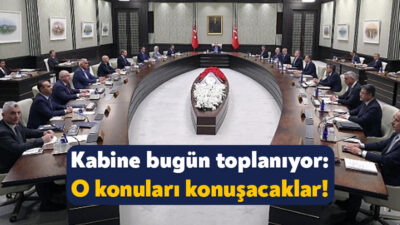 Partili Cumhurbaşkanı Recep Tayyip Erdoğan’ın başkanlığındaki Kabine Toplantısı bugün gerçekleştirilecek.