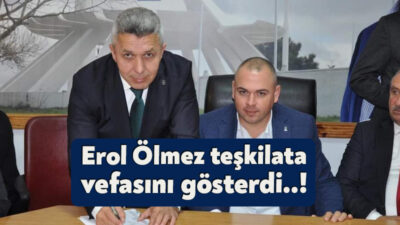 Kandıra Belediye Başkanı Erol Ölmez teşkilatına büyük bir vefa örneği