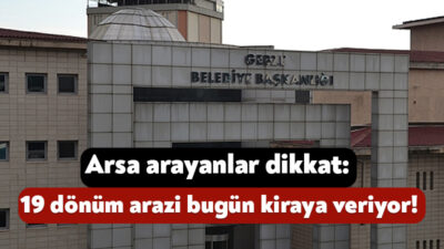 Gebze Belediyesi, Resmi Gazete’de yayınlanan kararla 19 dönümlük araziyi 3