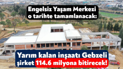 Kocaeli Büyükşehir Belediyesi 2023 yılında Gebze’ye kazandırılmak üzere engelsiz yaşam