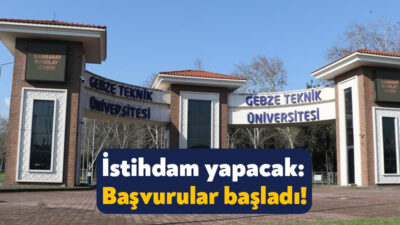 Gebze Teknik Üniversitesi bünyesinde istihdam edilmek üzere 9 akademik personeli