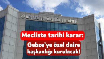 Kocaeli Büyükşehir Belediyesi’nin ağustos ayı meclis toplantısı bugün Mustafa Kocaman’ın