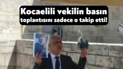 DEM Parti Kocaeli Milletvekili Ömer Faruk Gergerlioğlu, TBMM’nin bahçesinde açıklama