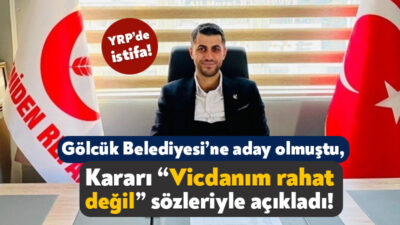 2024 yerel seçimlerinde Yeniden Refah Partisi’nden Gölcük Belediyesi’ne aday olan