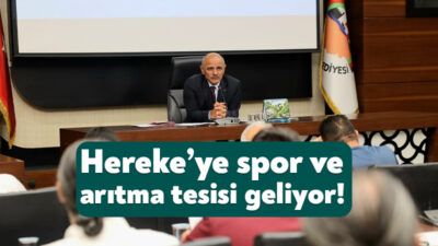 Körfez Belediyesi’nin ağustos ayı meclis toplantısında Hereke’de halı saha ve
