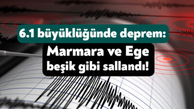Merkez üssü Balıkesir’in Sındırgı ilçesi olan bir deprem meydana geldi.