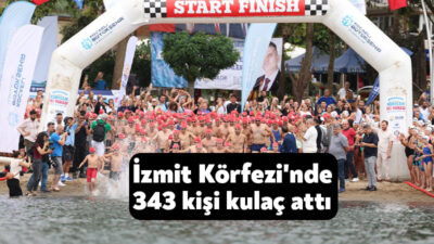 Kocaeli Büyükşehir Belediyesi öncülüğünde düzenlenen 3. Ulusal Açık Su Yüzme