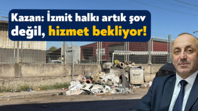 MHP İzmit İlçe Başkanı İlker Kazan, İzmit Belediye Başkanı Fatma