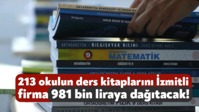 İzmit İlçe Milli Eğitim Müdürlüğü, kitapların dağıtım işi için 30